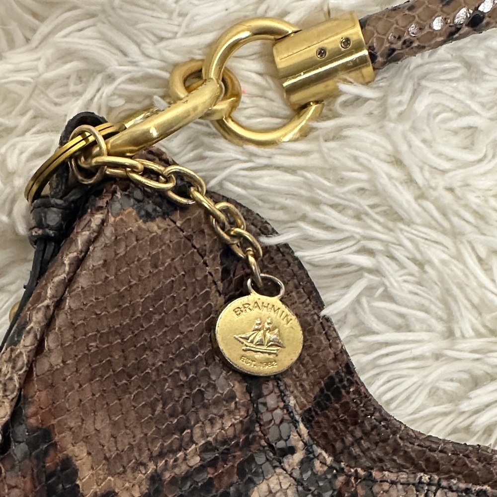 Brahmin Python Snake Print Hobo Bag - image 2